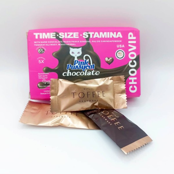 Chocolat Aphrodisiaque pour Femmes Pink Pussycat Choco VIP