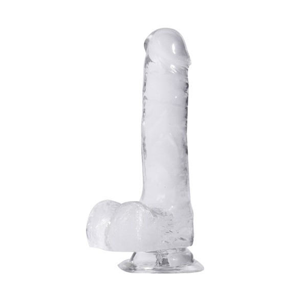Gode Ventouse Transparent Rodney 20 cm