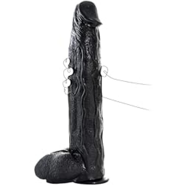 Gode Ventouse XXL Madingo Noir