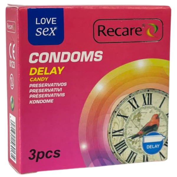 Préservatifs Recare Retardants Boîte de 3